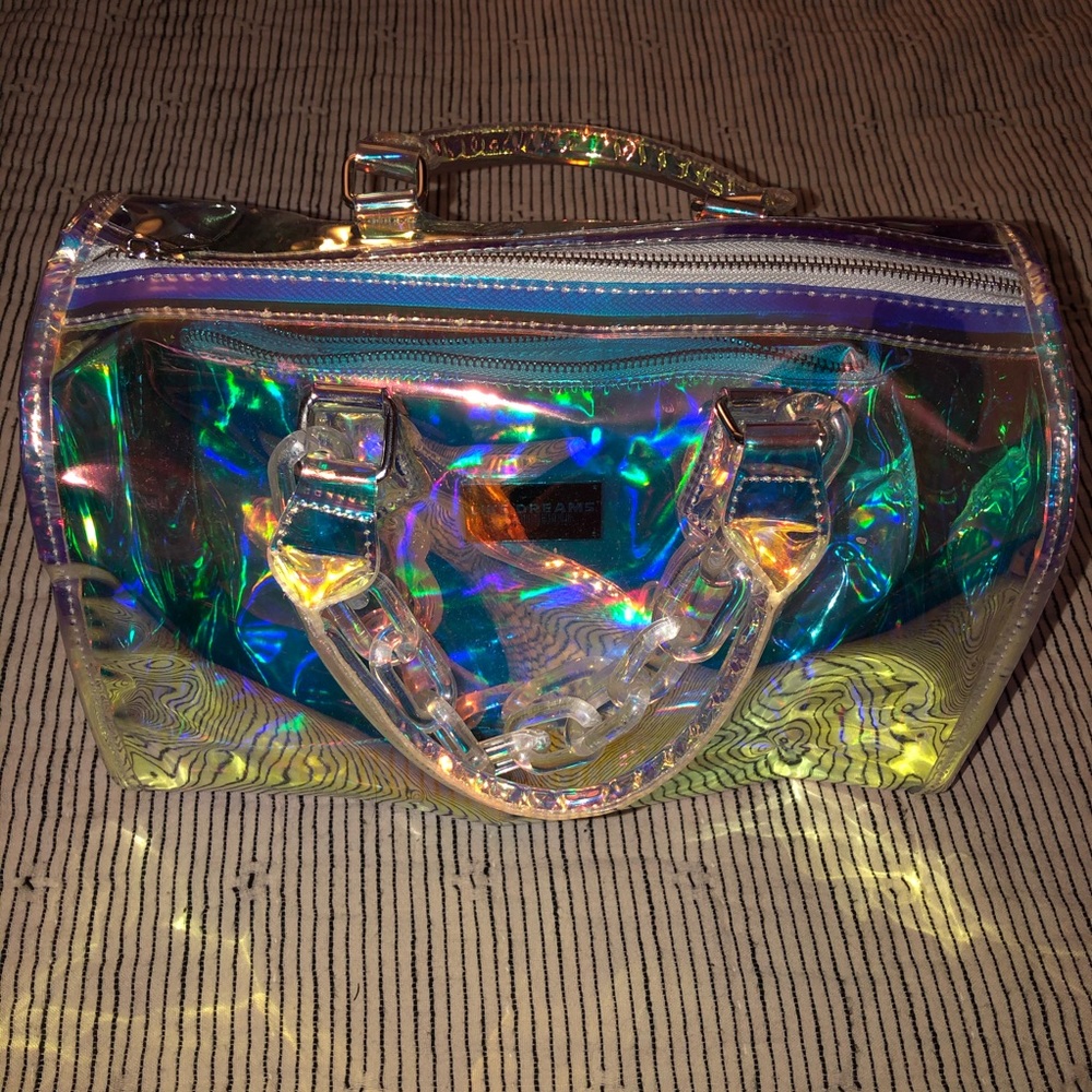 HOLOGRAPHIC DUFFLE PURSE